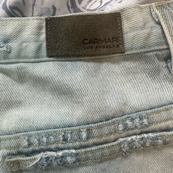 Carmar Los Angeles Denim Mini Skirt size 28 - Picture 3 of 4